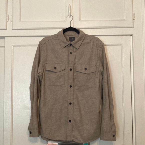 H&M Shirts Hm Collared Shirt Jacket Poshmark